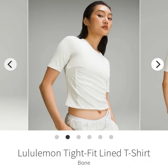 Lululemon NWT Tight-Fit Lined T-Shirt size M - Picture 8 of 10